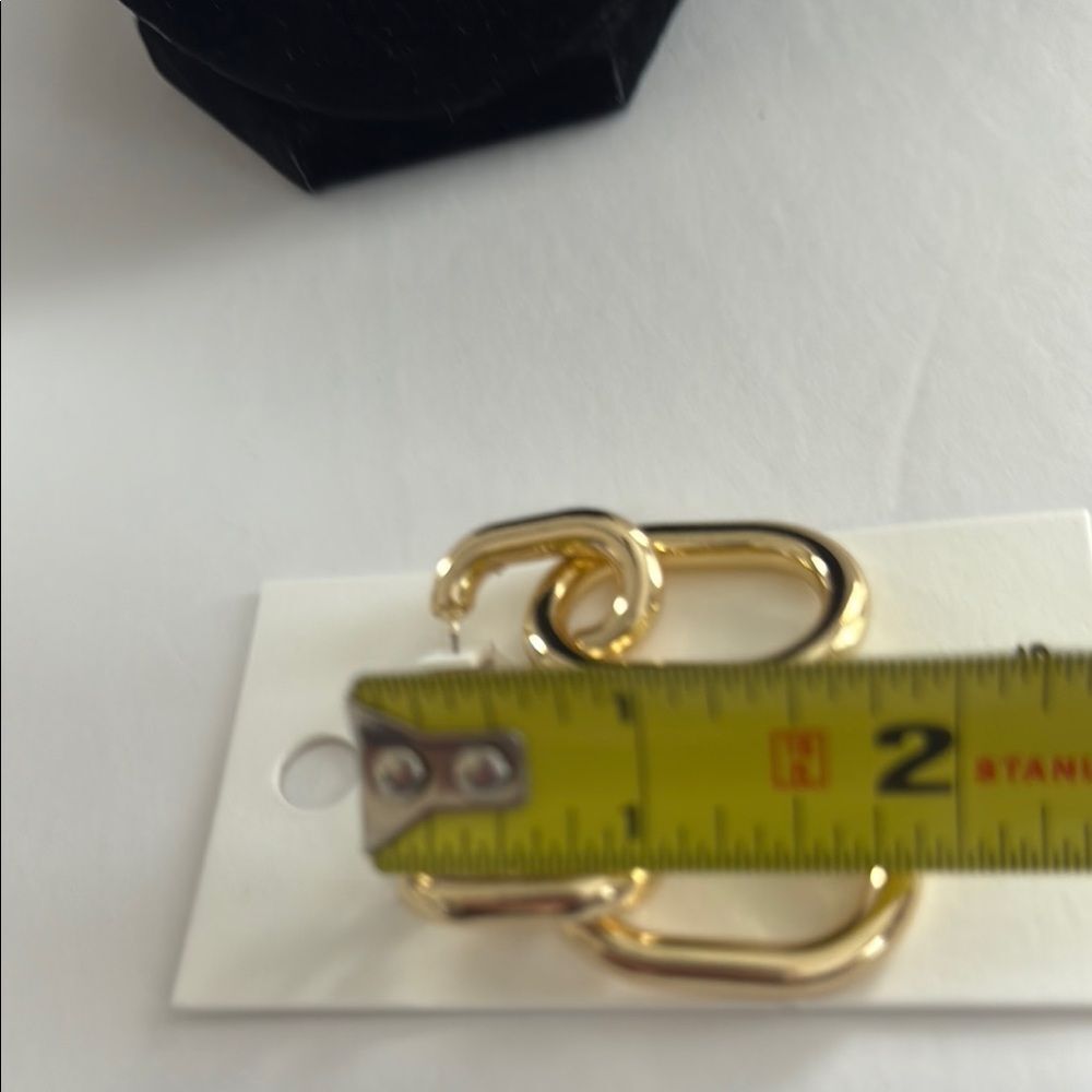 NWT Express Gold Link Earrings - Picture 5 of 7